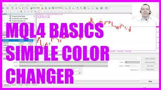 MQL4 TUTORIAL BASICS  79 SIMPLE COLOR CHANGER [upl. by Fernas796]