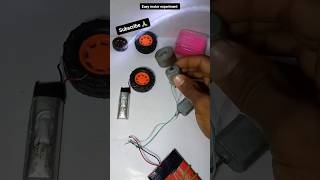 DC motor se light 💡😱shortsvideo experiment [upl. by Orvil212]