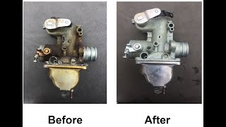 Carburettor cleaner fluid for Ultrasonic Cleaners before and after [upl. by Hook]