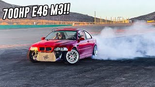 DRIFTING THE TURBO BMW E46 M3 INSANE TRACK DAY [upl. by Hike154]