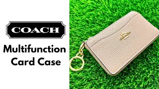 Coach Multifunction Card Case  Overview  What Fits  Affordable SLG Review [upl. by Kciwdahc]