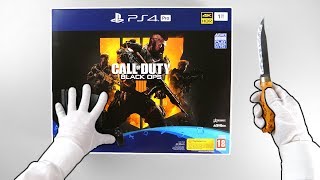 PS4 Pro quotBlack Ops 4 Editionquot Console Unboxing  Playstation 4 Slim Call of Duty 1Tb Bundle [upl. by Durston]