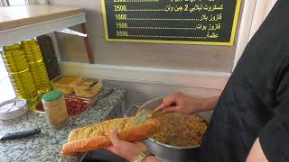 Lablabi Sandwich Retila  Bizerte Tunisia  كسكروت لبلابي [upl. by Irahcaz]