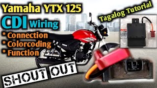 Yamaha YTX CDI wiring connectionDiagram explainedTagalog Tutorial Shout out [upl. by Adnerad]