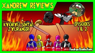 Kyoryu Sentai Zyuranger Episodes 1 amp 2 Xandrew Reviews [upl. by Edlyn]