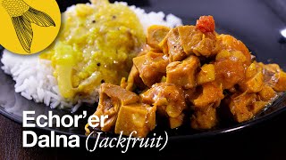 Echorer dalnaKathal er tarkari—Bengali jackfruit curry [upl. by Aekal830]