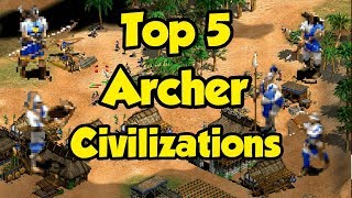 Top 5 Archer Civilizations in AoE2 [upl. by Scarlet40]