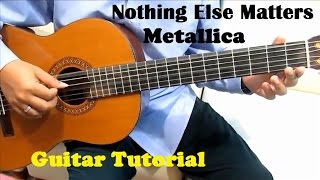 Metallica Nothing Else Matters Guitar Tutorial  Intro   Guitar Lessons for Beginners [upl. by Dur]