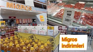 MİGROS MARKET İNDİRİMLERİ⏩ Migros alışverişim🛒Migrosda indirimli ürünlerTürkiyədə market qiymətləri [upl. by Nevet]