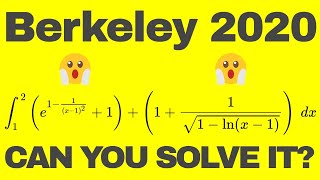 OMG Solve it in 1 second Berkeley Integration Bee 2020 Finals 3 [upl. by Terrye]