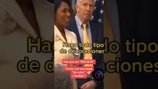 TRUMP LE DA TRABAJO A UNA AFROAMERICANA EN VIVO Y DICE QUE ES BUENA PERSONA [upl. by Heilman]