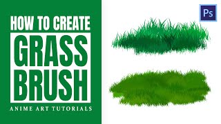 HOW TO CREATE GRASS BRUSH  Photoshop Tutorial [upl. by Lindi]