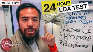 3 Ways to Manifest Money in 24 Hours or LESS  Law of Attraction TEST [upl. by Jarlen]