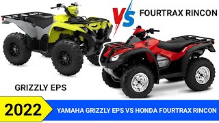 2022 YAMAHA GRIZZLY EPS VS 2022 HONDA FOURTRAX RINCON [upl. by Roosnam378]