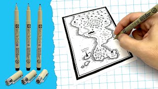 The Best Pens for Drawing Fantasy Maps [upl. by Essenaj]