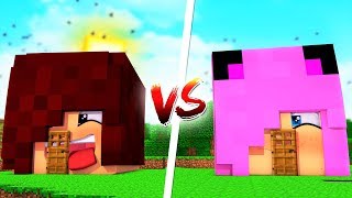 CASA ANA VS CASA VI BATALHA DE CONSTRUÇÃO MINECRAFT [upl. by Helaina24]