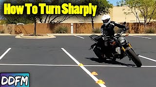 How To Turn ANY Motorcycle At A Slow Speed Tight Turn From A Stop [upl. by Sieracki]