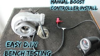 Manual Boost Controller Install part 2 internal actuator [upl. by Nikkie982]