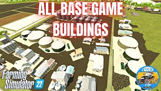 ALL BUILDINGS IN GAME  Farming Simulator 22 [upl. by Yancy885]