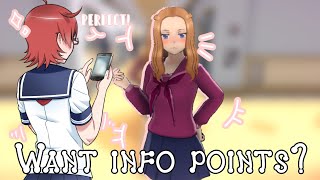 How to get Info Points  All Bugs Yandere Simulator [upl. by Rihsab]