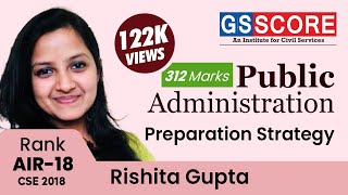 Rishita Gupta IAS Rank18 CSE 2018  Public Administration Preparation Strategy Marks 312 [upl. by Anwaf]