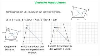 Vierecke konstruieren [upl. by Hausmann]