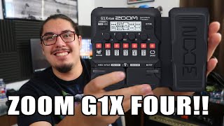 Zoom G1X FOUR Guitar MultiEffects Pedal REVIEW [upl. by Anaeel]