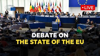 Watch the State of the European Union debate 2023 [upl. by Adlesirk]