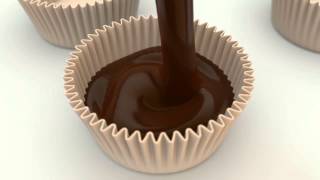 3D Simulation X Particles Cupcake–hot chocolate [upl. by Bruce]