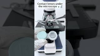 Contact lenses under the microscope 🔬amazing facts experiment [upl. by Nojed]