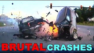 MOST BRUTAL CAR CRASHES COMPILATION  Idiots In Cars  Dashcam Crashes [upl. by Bindman]