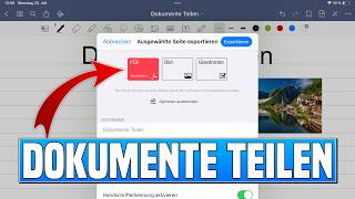 Goodnotes DOKUMENTE TEILEN  Goodnotes Datei exportieren amp in PDF umwandeln [upl. by Harp]