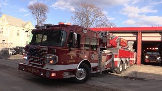 Passaic NJ Fire Department BRAND NEW Ladder 1 and BRAND NEW Engine 1 Responding WestSide Firehouse [upl. by Tessy]