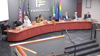 City of ferndale City Council Meeting 11252024 [upl. by Gifford]