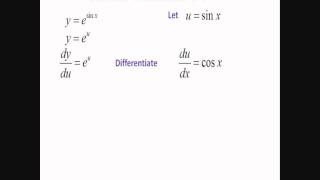 Chain Rule esinx Differentiation [upl. by Materi]