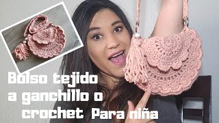 BOLSO PARA NIÑA tejido a ganchillo crochet Tutorial Paso a paso [upl. by Melas]