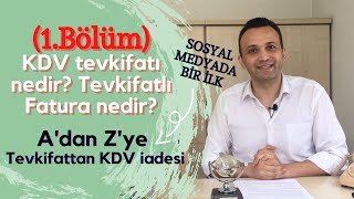 1bölüm Tevkifat nedir KDV tevkifatı nedir Tevkifat zorunluluğu KDV DAHİL 2000TL ‘dir [upl. by Byler]