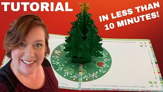 3D Christmas Popup Card  How to make Christmas Tree Card  Greeting Card [upl. by Esiom]