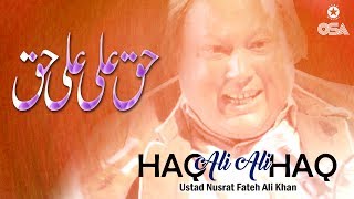 Haq Ali Ali Haq  Ustad Nusrat Fateh Ali Khan  official version  OSA Islamic [upl. by Darce]