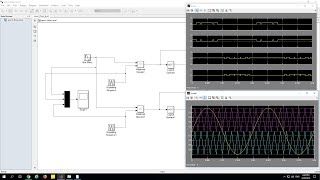 Sinusoidal PWM SPWM switching pattern for 3 level inverter Multilevel using MATLAB Simulink [upl. by Dnar208]