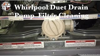 Whirlpool Duet Drain Pump Filter Cleaning  Rustic Falcon Ranch [upl. by Illyes]