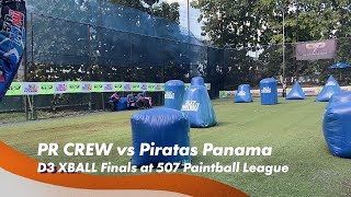 Piratas Panama vs PR CREW  D3 XBALL FINALS at 507 Paintball League [upl. by Attiuqaj517]