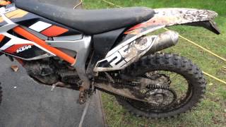 2014 ktm freeride 250 starting problem [upl. by Liek168]