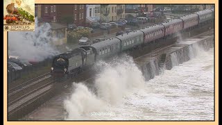 Spectacular Seas Pound The Royal Duchy Dawlish Sea Wall 23rd Sept 2012 [upl. by Atinnek852]