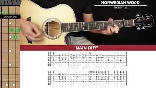 Norwegian Wood Guitar Cover The Beatles 🎸Tabs  Chords [upl. by Yeltneb]