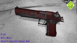 Counter strike 2  Survival Knife Crimson Web Inspect and Animation [upl. by Anaidni]