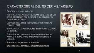 TERCER MILITARISMO CARACTERÍSTICAS GENERALES [upl. by Etennaej]