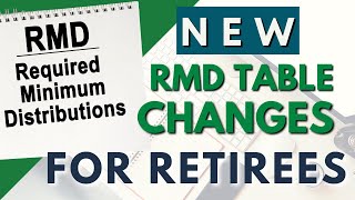 New RMD Tables for Retirees [upl. by Atinid]