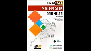 Hız ve renk yayınları ayt matematik 2 Deneme çözümleri ilk 20 soru [upl. by Ednarb]