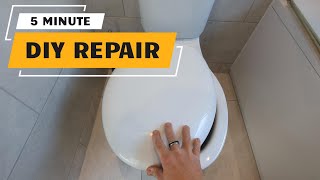 How to Fix a Loose Wobbly Toilet Seat for GOOD [upl. by Suivatco]